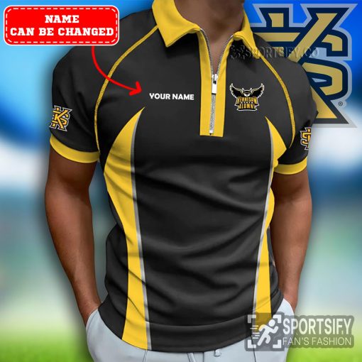 ZPP02049 - Custom Kennesaw State Owls Zipper Polo-Sportsify.co