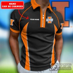 ZPP02043 - Custom Illinois Fighting Illini Zipper Polo-Sportsify.co