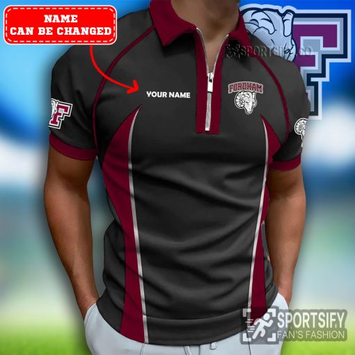 ZPP02034 - Custom Fordham Rams Zipper Polo-Sportsify.co