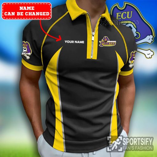 ZPP02029 - Custom East Carolina Pirates Zipper Polo-Sportsify.co