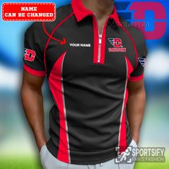 ZPP02026 - Custom Dayton Flyers Zipper Polo-Sportsify.co