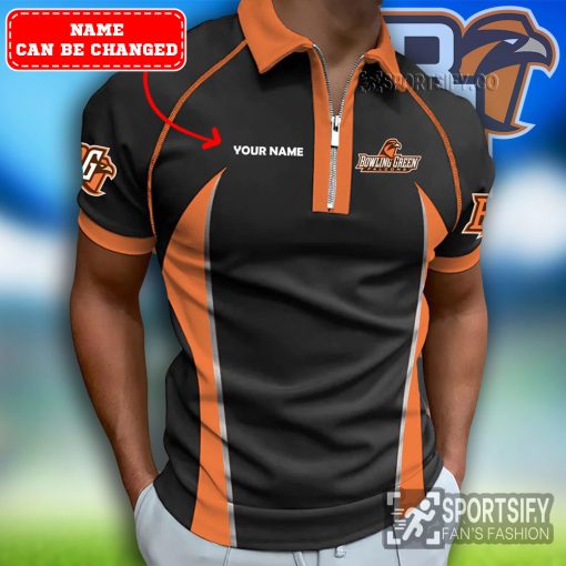 ZPP02012 - Custom Bowling Green Falcons Zipper Polo-Sportsify.co