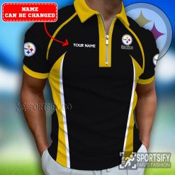 ZPP0117 - Custom Pittsburgh Steelers Zipper Polo