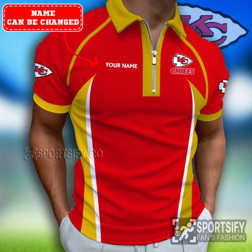 ZPP0108 - Custom Kansas City Chiefs Zipper Polo