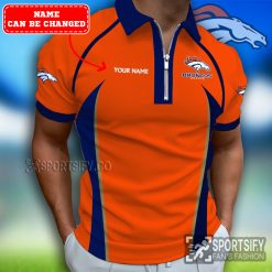 ZPP0104 - Custom Denver Broncos Zipper Polo