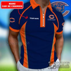 ZPP0103 - Custom Chicago Bears Zipper Polo