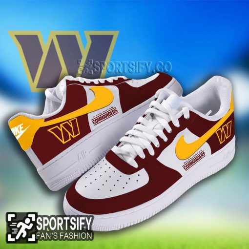 AFS0132 - Washington Commanders Air Force 1 Low Top Shoes