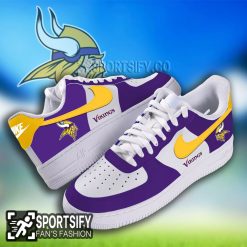 AFS0120 - Minnesota Vikings Air Force 1 Low Top Shoes