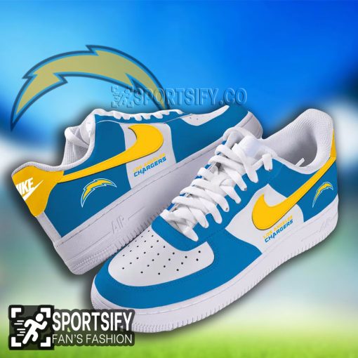 AFS0117 - Los Angeles Chargers Air Force 1 Low Top Shoes