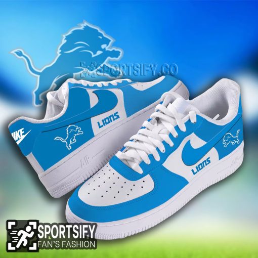 AFS0111 - Detroit Lions Air Force 1 Low Top Shoes