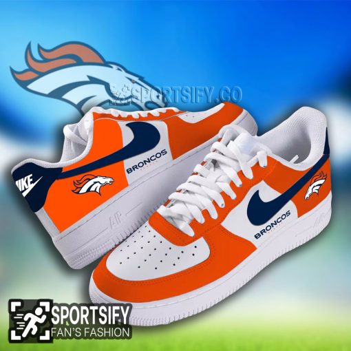 AFS0110 - Denver Broncos Air Force 1 Low Top Shoes