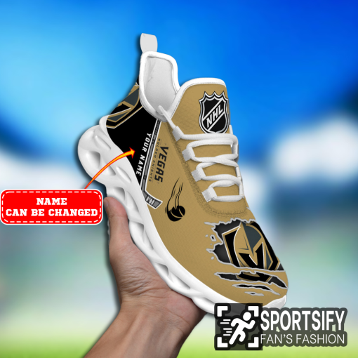 MSS0331 - Custom Vegas Golden Knights Max Soul Shoes