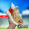 MSS0293 - Custom San Francisco 49ers Max Soul Shoes