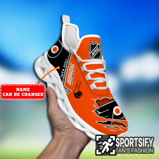 MSS0278 - Custom Philadelphia Flyers Max Soul Shoes