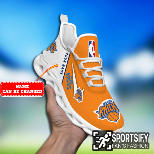 MSS0248 - Custom New York Knicks Max Soul Shoes