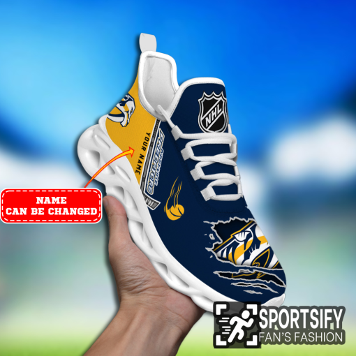 MSS0238 - Custom Nashville Predators Max Soul Shoes