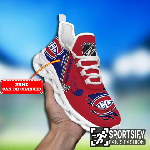 MSS0234 - Custom Montreal Canadiens Max Soul Shoes