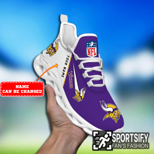 MSS0230 - Custom Minnesota Vikings Max Soul Shoes