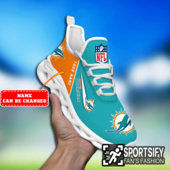 MSS0226 - Custom Miami Dolphins Max Soul Shoes