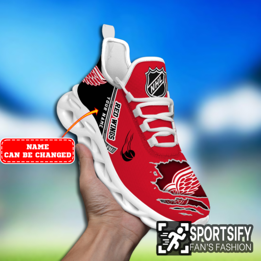 MSS0168 - Custom Detroit Red Wings Max Soul Shoes