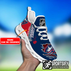 MSS0156 - Custom Columbus Blue Jackets Max Soul Shoes