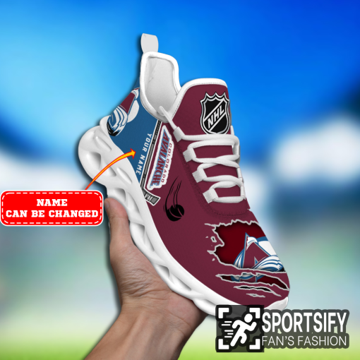 MSS0155 - Custom Colorado Avalanche Max Soul Shoes