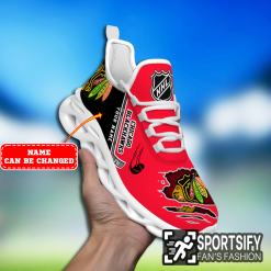 MSS0149 - Custom Chicago Blackhawks Max Soul Shoes