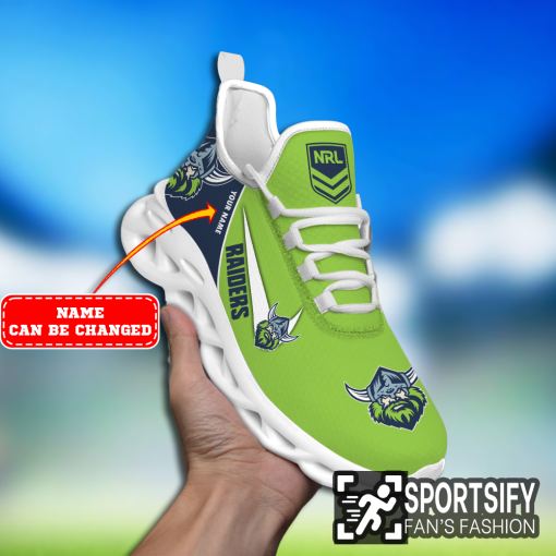 MSS0138 - Custom Canberra Raiders Max Soul Shoes