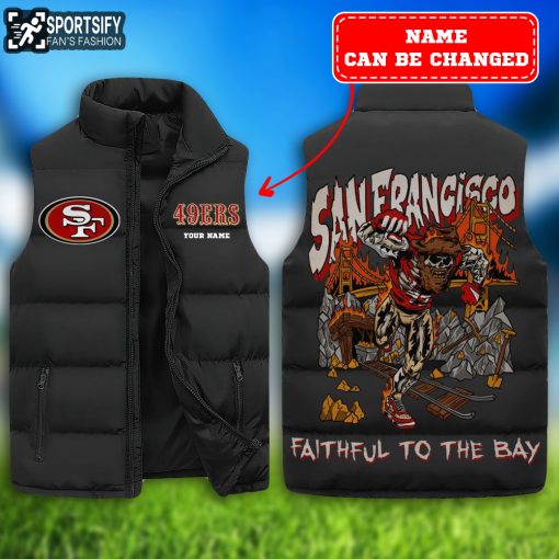 SLJ0227 - Custom San Francisco 49ers Sleeveless Jacket