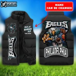 SLJ0226 - Custom Philadelphia Eagles Sleeveless Jacket