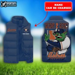 SLJ0218 - Custom Houston Astros Sleeveless Jacket