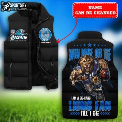 SLJ0213 - Custom Detroit Lions Sleeveless Jacket