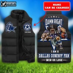 SLJ0209 - Custom Dallas Cowboys Sleeveless Jacket