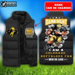 SLJ0207 - Custom Colorado Buffaloes Sleeveless Jacket