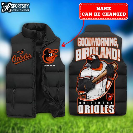 SLJ0204 - Custom Baltimore Orioles Sleeveless Jacket