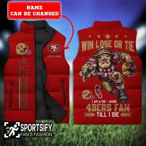 SLJ0128 - Custom San Francisco 49ers Sleeveless Jacket