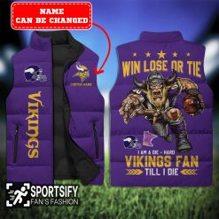 SLJ0121 - Custom Minnesota Vikings Sleeveless Jacket