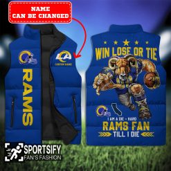 SLJ0119 - Custom Los Angeles Rams Sleeveless Jacket