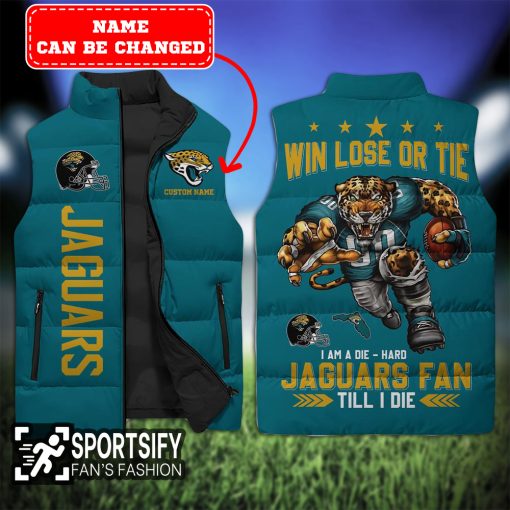 SLJ0115 - Custom Jacksonville Jaguars Sleeveless Jacket