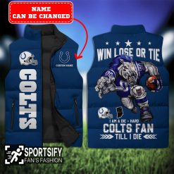 SLJ0114 - Custom Indianapolis Colts Sleeveless Jacket