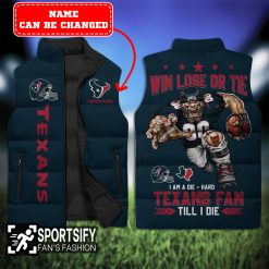 SLJ0113 - Custom Houston Texans Sleeveless Jacket