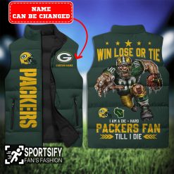 SLJ0112 - Custom Green Bay Packers Sleeveless Jacket