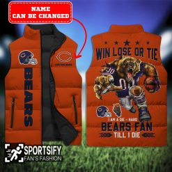 SLJ0106 - Custom Chicago Bears Sleeveless Jacket