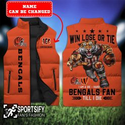 SLJ0107 - Custom Cincinnati Bengals Sleeveless Jacket