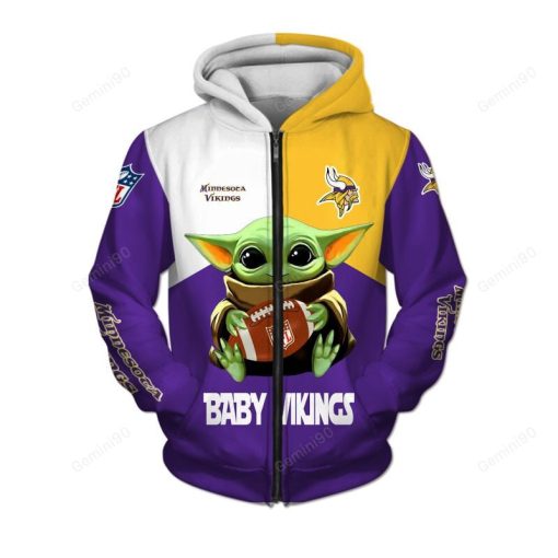 GAP0320 - Minnesota Vikings Apparel - Baby Yoda