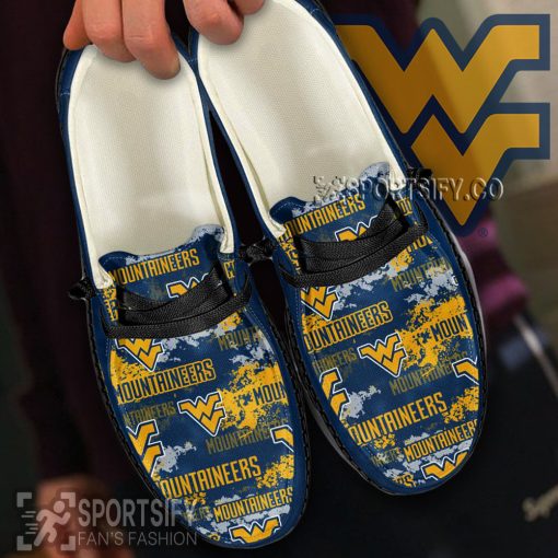 HDS0457 - Custom West Virginia Mountaineers Hey Dude Shoes-Sportsify