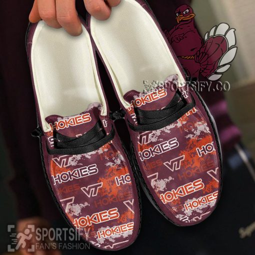 HDS0455 - Custom Virginia Tech Hokies Hey Dude Shoes-Sportsify