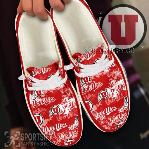 HDS0454 - Custom Utah Utes Hey Dude Shoes-Sportsify