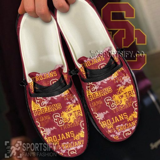 HDS0453 - Custom USC Trojans Hey Dude Shoes-Sportsify