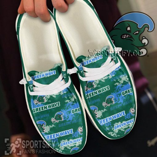 HDS0451 - Custom Tulane Green Wave Hey Dude Shoes-Sportsify